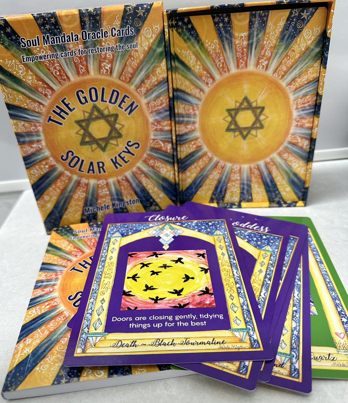 Golden Solar Keys Oracle Cards