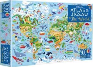 Usborne Atlas and Jigsaw The World