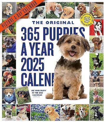 365 Puppies-A-Year Picture-A-Day Wall Calendar 2025