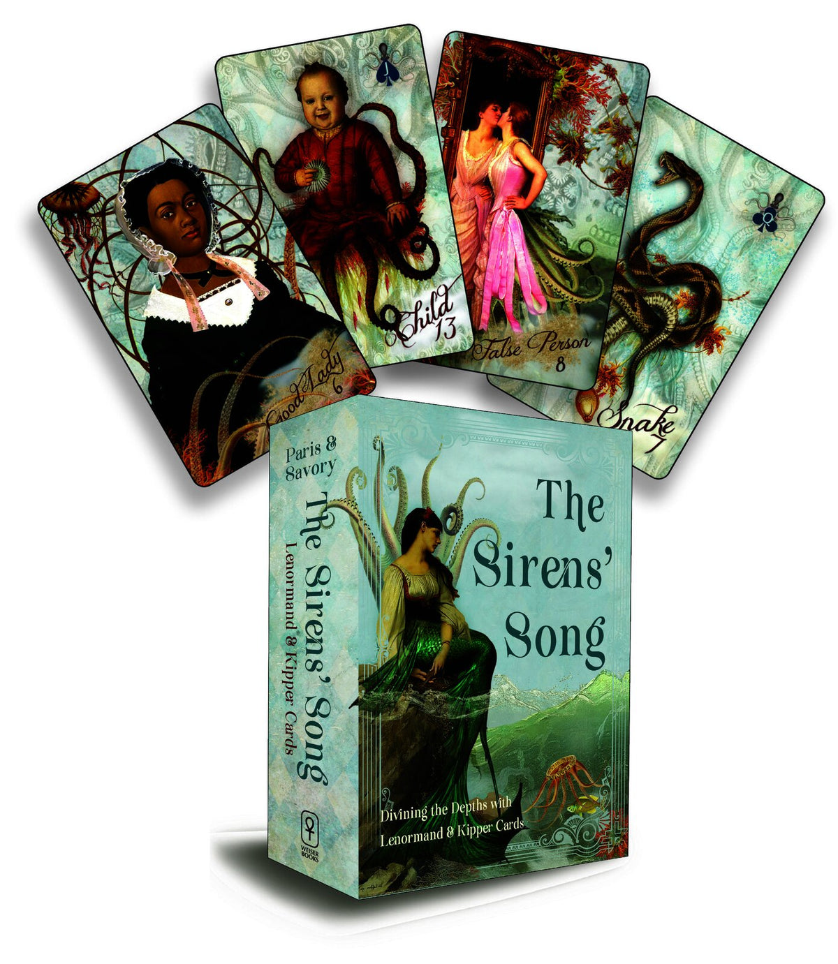 Siren's Song, The: Diving the Depths with Lenormand & Kipper Cards Includes 40 Lenormand Cards, 38 Kipper Cards & 144-Page Colour Guidebook