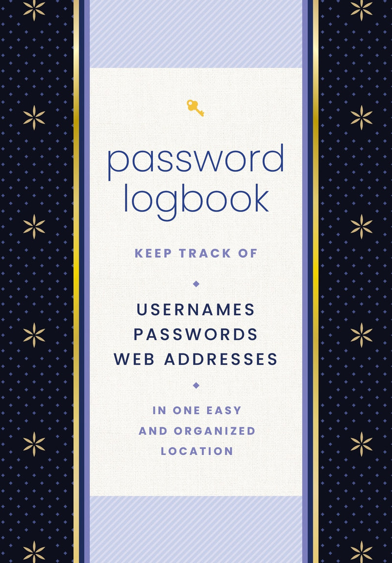 Password Logbook (Black & Gold)