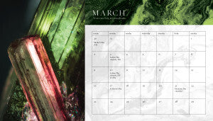 2025 Crystal Calendar: Powerful crystals for every months of the year