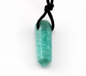 Amazonite Pendant (Large) with Cord