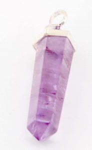 Amethyst Pendant (Large) with Silverball (no cord)