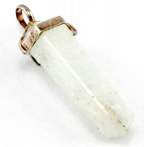 Aquamarine Pendant (Large) with Silverball (No Cord)